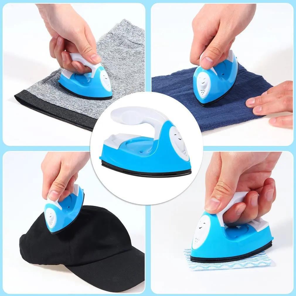 Mini Electric Iron Portable Travel Craft Clothing Sewing Pad Electric Protection Household Cover Iron Supplies