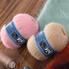 6Sets (6x50g+6x20g) Long Plush Mink Yarn Angora Rabbits Yarns Anti-pilling Hand Knitting Thread For Scarf Suitable for Woman 2
