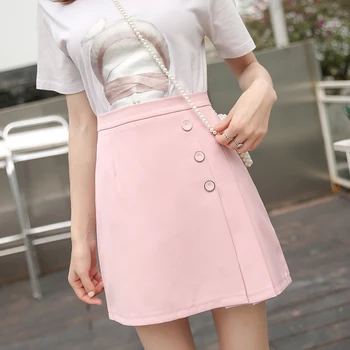 

Skirt Women's Spring And Summer 2020 Fashion Irregular Students High-waisted Slimming Short Skirt Pleated A- line Skirt