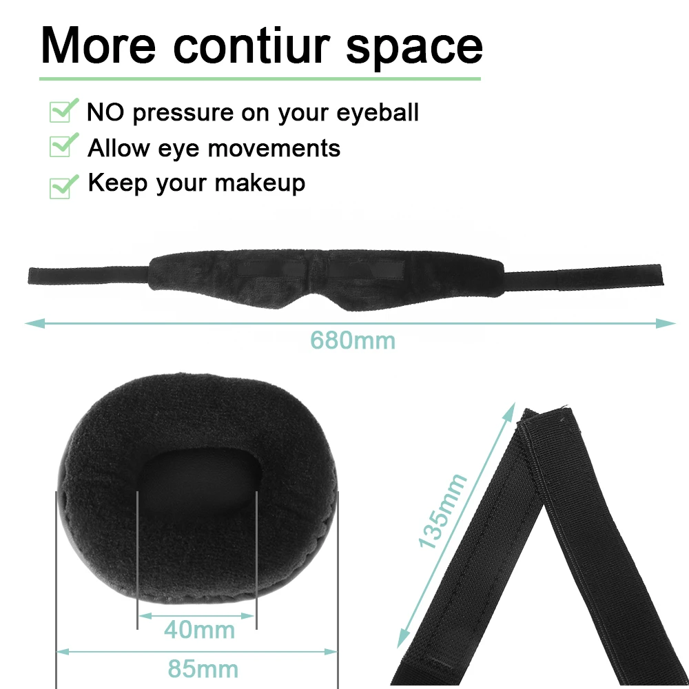 Adjustable 3D Breathable Sleeping Mask Eyes Bandage Cover Modular Blanket Modular Blindfold Bandana Eyepatch Night Mask