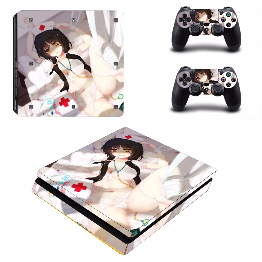 Аниме милая девушка Railgun Hatsune Miku токисаки Куруми Saber PS4 тонкая кожа Наклейка для playstation 4 консоль и контроллеры наклейка