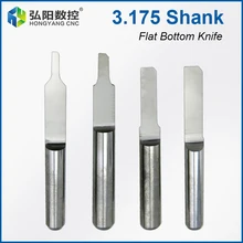 

1PCS 3.175mm flat-bottom column cutter CNC machine router router cutter woodworking cnc engraving machine milling cutter head