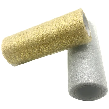 

10yards 15cm Decoration Tulle Rolls Gold Silver Table Runner Baby Shower Decors Suppliers