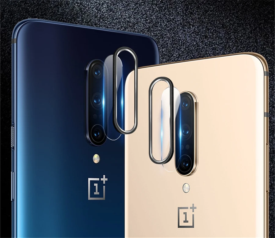 Для OnePlus 7 Pro металлическое заднее защитное кольцо для объектива+ Закаленное стекло пленка для объектива камеры для 1+ 7 защитная пленка для экрана