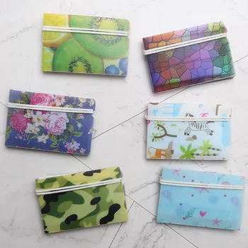 

1Pc Cute Flower & Animals Portable PVC Mask Clips Disposable Face Mask Storage Case Container Foldable Recycling Mask Holder