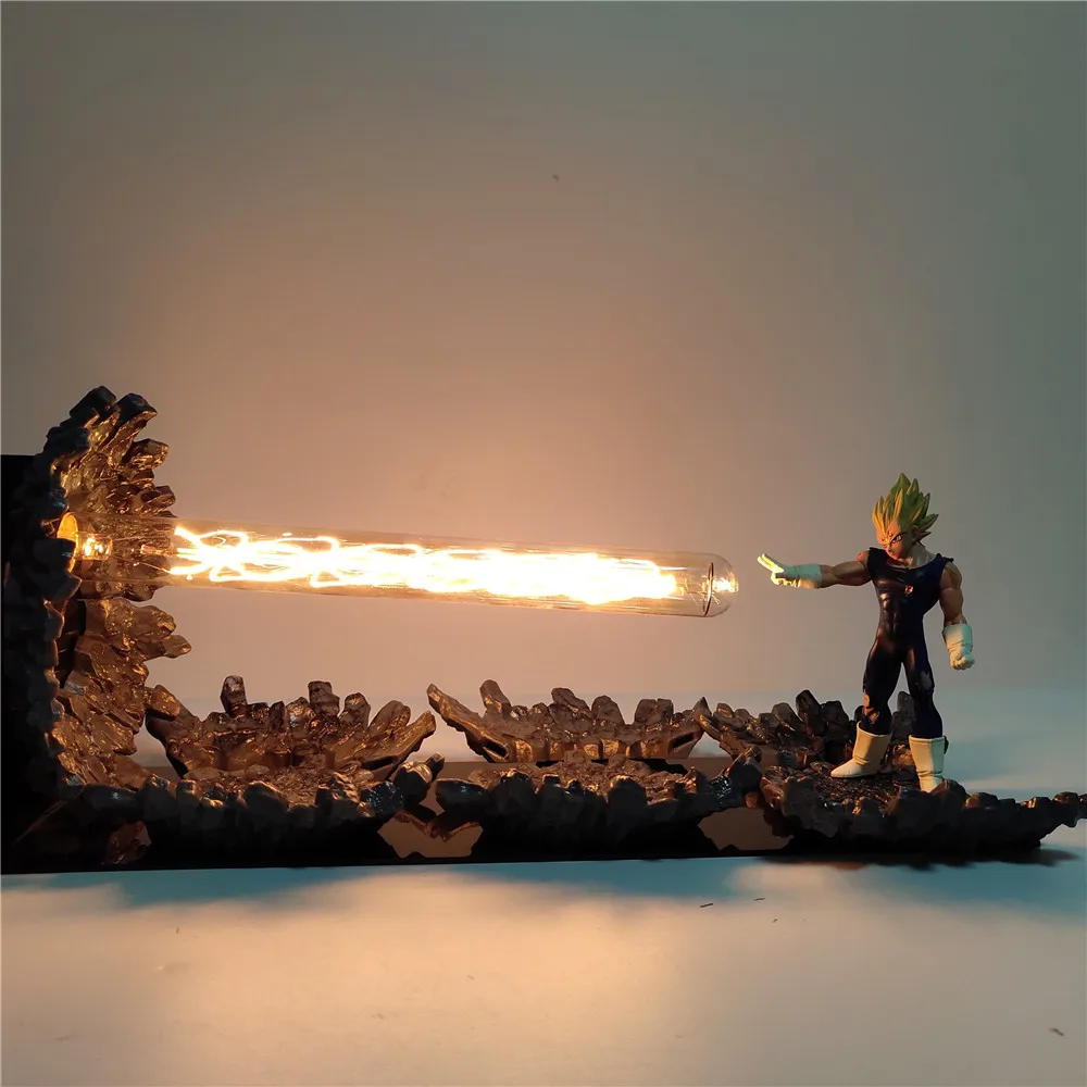 Dragon Ball фигурка Гоку Вегета против броли Led Lampara фигурки Dragon Ball Z Kamehameha Goku ПВХ фигурка игрушки для детей