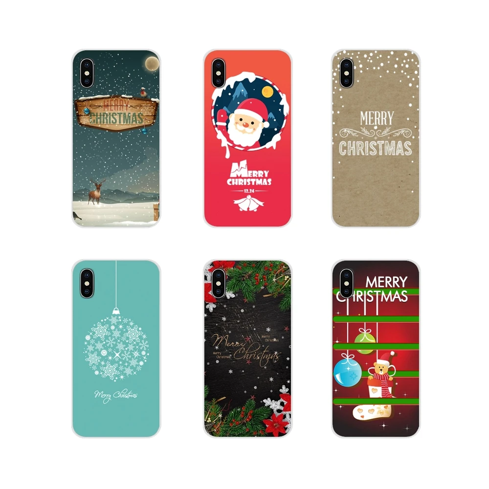 Аксессуары чехлы для телефонов с логотипом Merry Chrismas Xiaomi Mi4 Mi5 Mi5S Mi6 Mi A1 A2 A3 5X 6X 8 CC 9 T