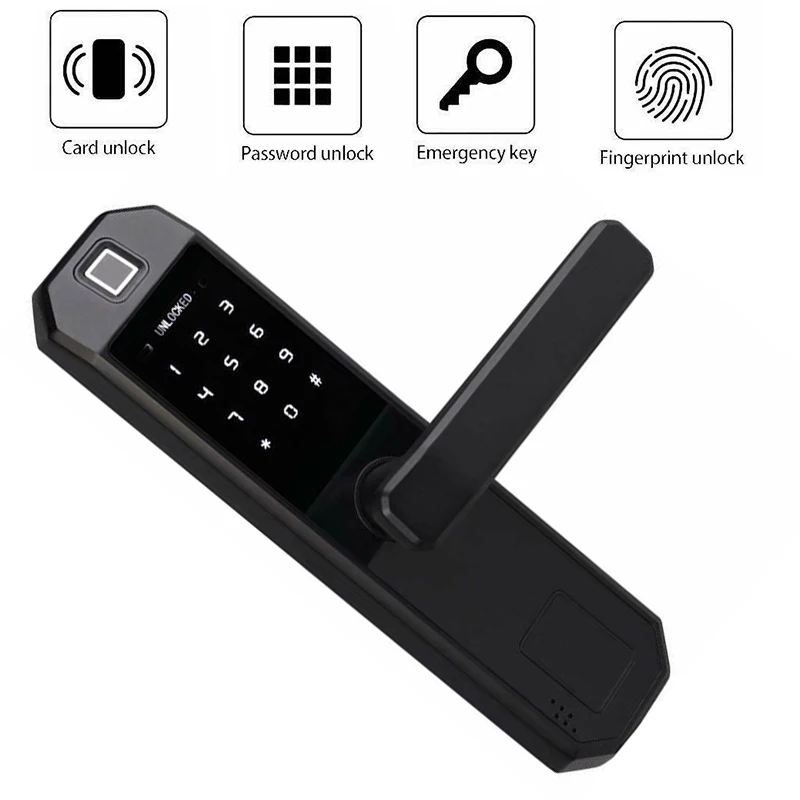 

Zinc Alloy Door Lock Biometric Fingerprint Anti theft Security Electronic