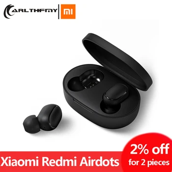 

Original Xiaomi Redmi AirDots Wireless Bluetooth Earphone TWS Earphones Stereo Bass Bluetooth 5.0 With Mic Handsfree AI Control