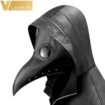 

Mask Beak Plague Doctor Bird Halloween Long Nose Cosplay Costume Steampunk Party Story Decoration Props Toy party supplies