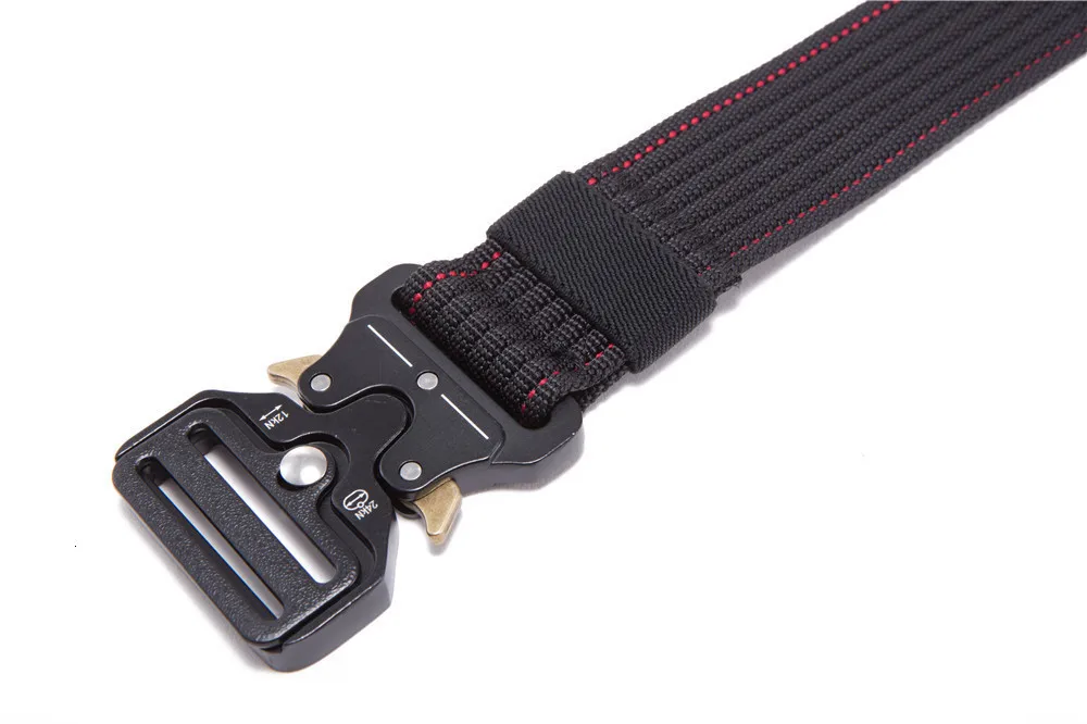 New Mens Tactical Belt Military Nylon Belt Outdoor multifunctional Training Belt Combat Belts Sturdy Waistband
