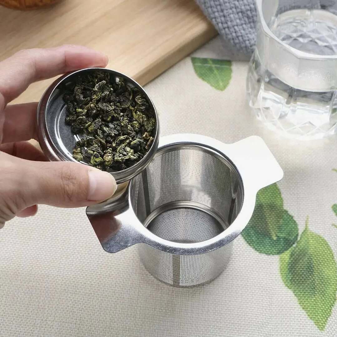 

New Tea Filter Stainless Steel Mesh Tea Infuser Reusable Cup Strainer Loose Leaf Spice Diffuser