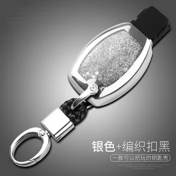 

Key Fob Cover for Mercedes Benz B C E S CLA CLS GLA GLC GLE Class W204 W205 W212 X156 W166 Case Holder Car Remote Chain Ring