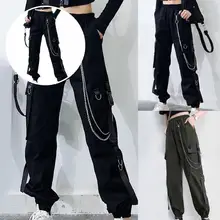 

Great Lady Pants Ankle-banded Cool Strap Spring Trousers Cargo Pants Women Pants