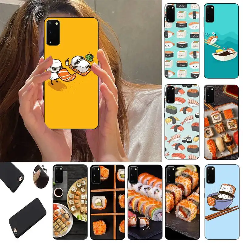 Чехол для телефона с изображением вкусных суши чехол Samsung S10 S20 Fe Lite S21 S30 ULTRA Plus 5G |