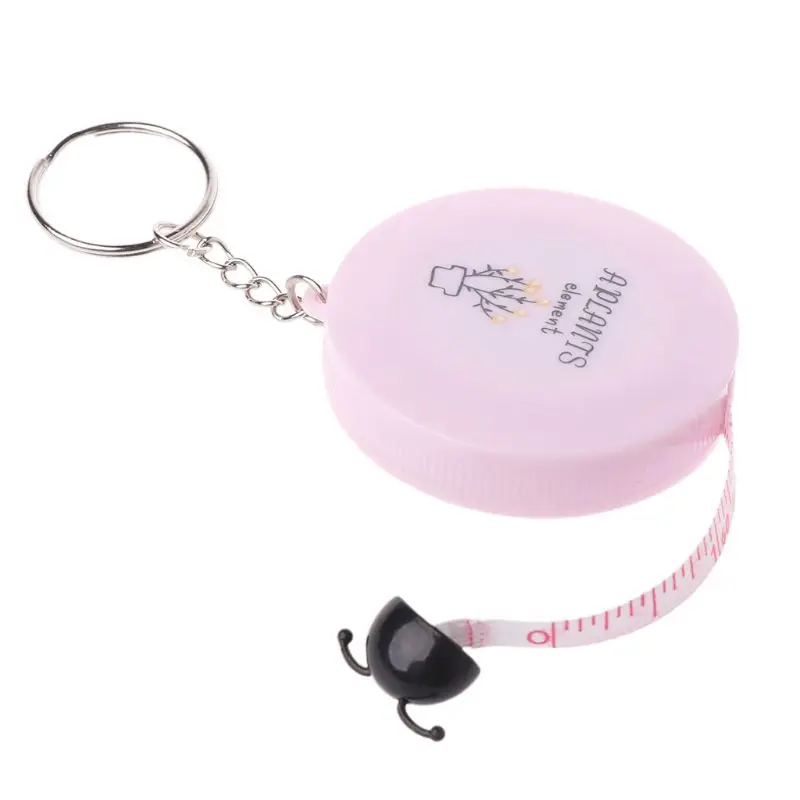 

1.5m Cute Mini-tape Cute Carry-on Clothes Measuring Tape with Keyring Soft Measuring Tape Scale Meter Ruler
