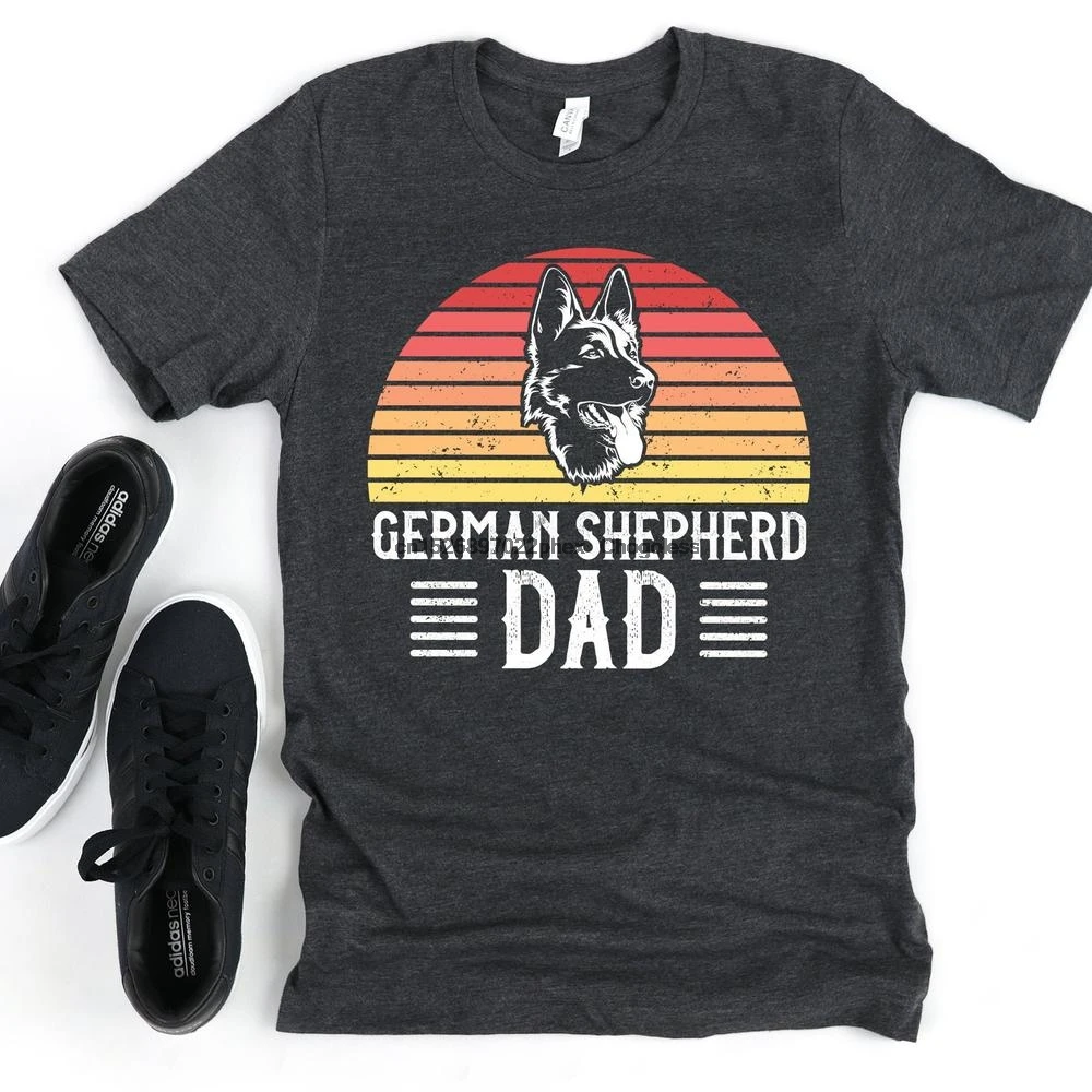 Danubio Ascensor Ingenieria German Shepherd Dad Shirt Hoodie GSD German Shepherd Gift Retro Dog Dad Dog  Lover K 9|T-Shirts| - AliExpress