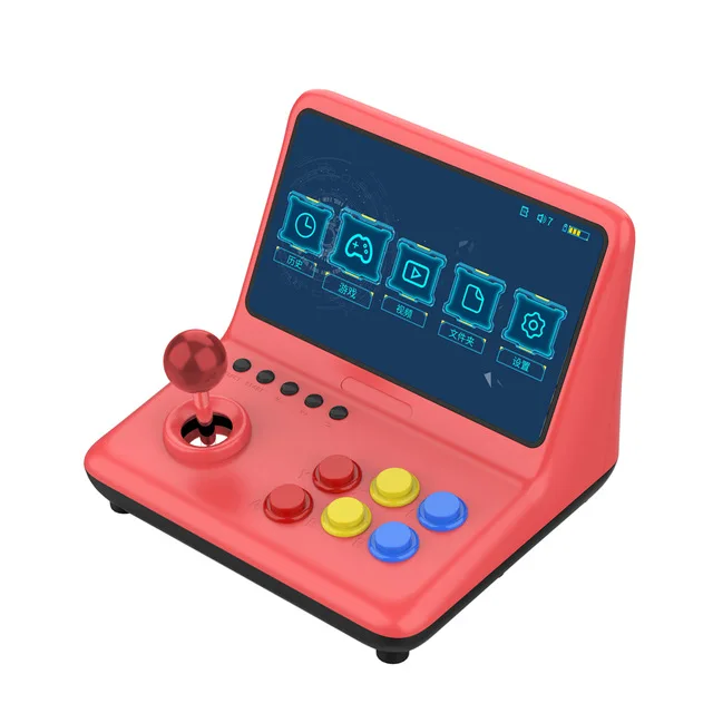 2022 New Powkiddy A13 Video Game Console 10 Inch Large Screen Detachable Joystick HD Output Mini Arcade Retro Game Players 