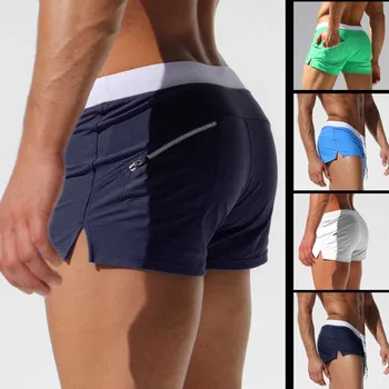 

TOPPICK 2019 Men Summer Shorts 10 Colors Zipper Pocket Casual Panties For Men Wear Brand Underwear Fitness Bodybuilding Shorts