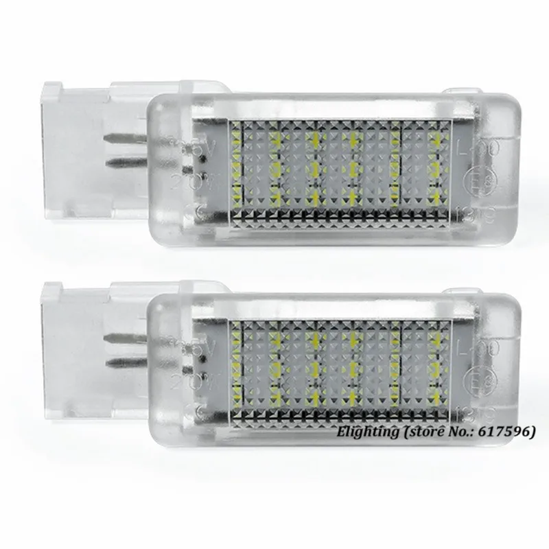 2 шт. Canbus без ошибок светодиоды для педалей легкий ботинок лампа для освещения бардачка для VW Golf 5 6 7 Jetta SCIROCCO Passat Polo cc 6R 6C красный белый синий