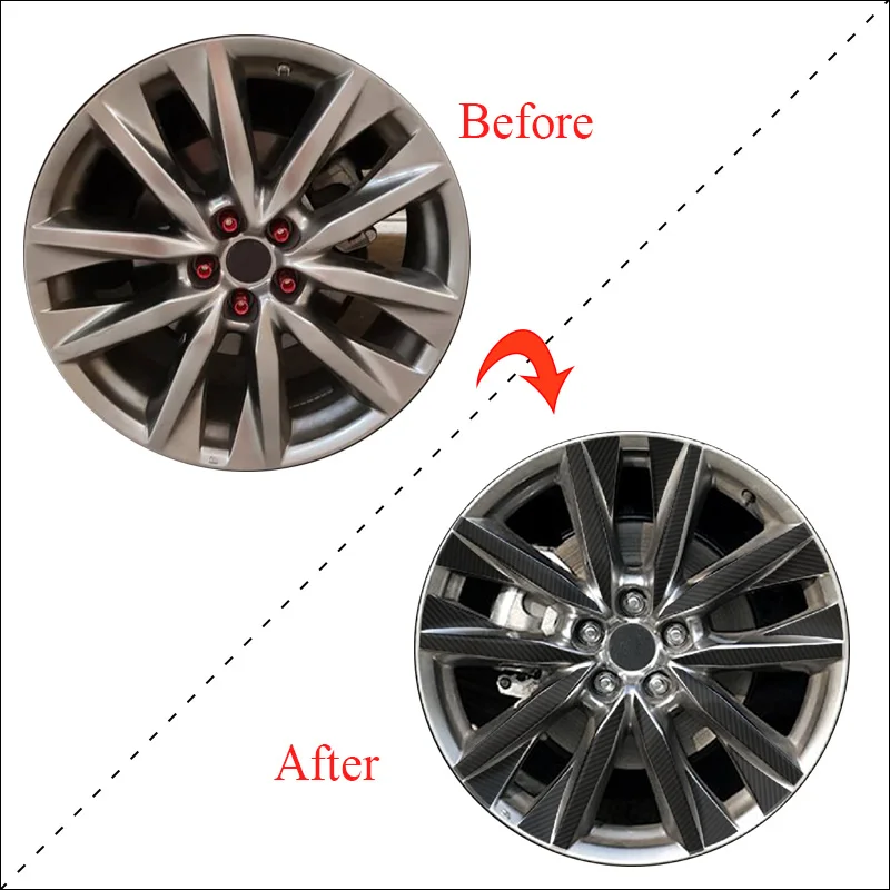 SUNFADA 20 &quotколеса из углеродного волокна виниловая наклейка диски наклейки для MAZDA