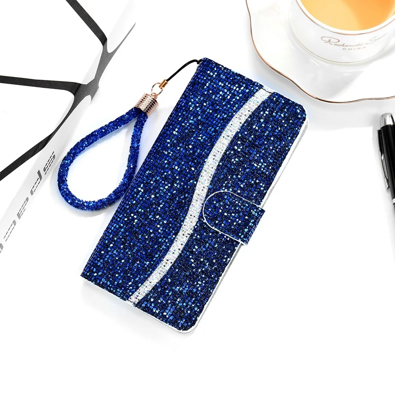 Luxury Diamond Glitter Wallet Flip Case For XiaoMi RedMi Note 7 8 Pro 8Pro 8T 9S 6A 7A 8A Note8T Note9S PU Leather Cover RedMi7A xiaomi leather case Cases For Xiaomi