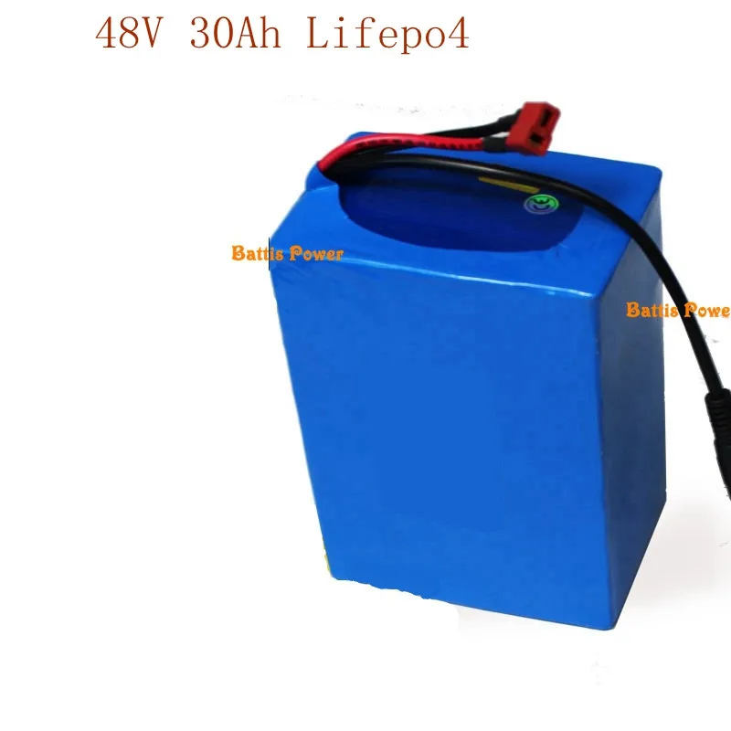 48v 30ah Lifepo4 комплекты литиевых батарей bms для 16с 60A для 2500w 2000W 1000w 48v электрический велосипед мотоцикл скутер двигатель трицикла+ 5A Зарядное устройство