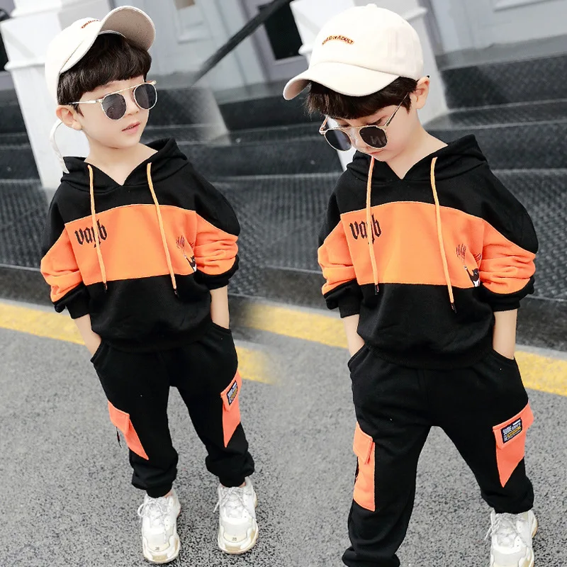 

2019 Spring Autumn Children Toddler Baby Boys Girls Clothes Hoodies Pants 2Pcs/set Outfit Infant Kids Casual Clothing Tracksuits