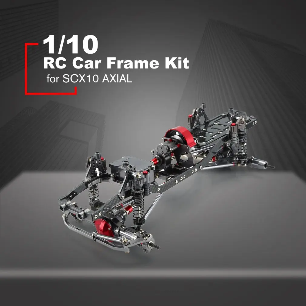 1/10 RC автомобильный комплект рамы из алюминиевого сплава с ЧПУ для SCX10 осевой RC Гусеничный альпинистский Автомобиль diy Запчасти и аксессуары