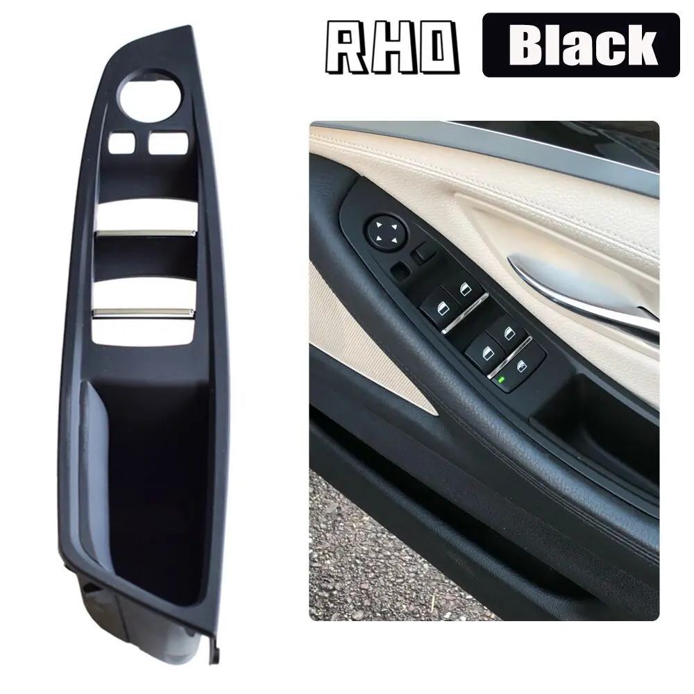 Right Hand Drive RHD For BMW 5 series F10 F11 Beige Black Red-Wine Oyster Car Interior Inner Door Handle Panel Pull Trim Cover aftermarket steering wheel Interior Parts