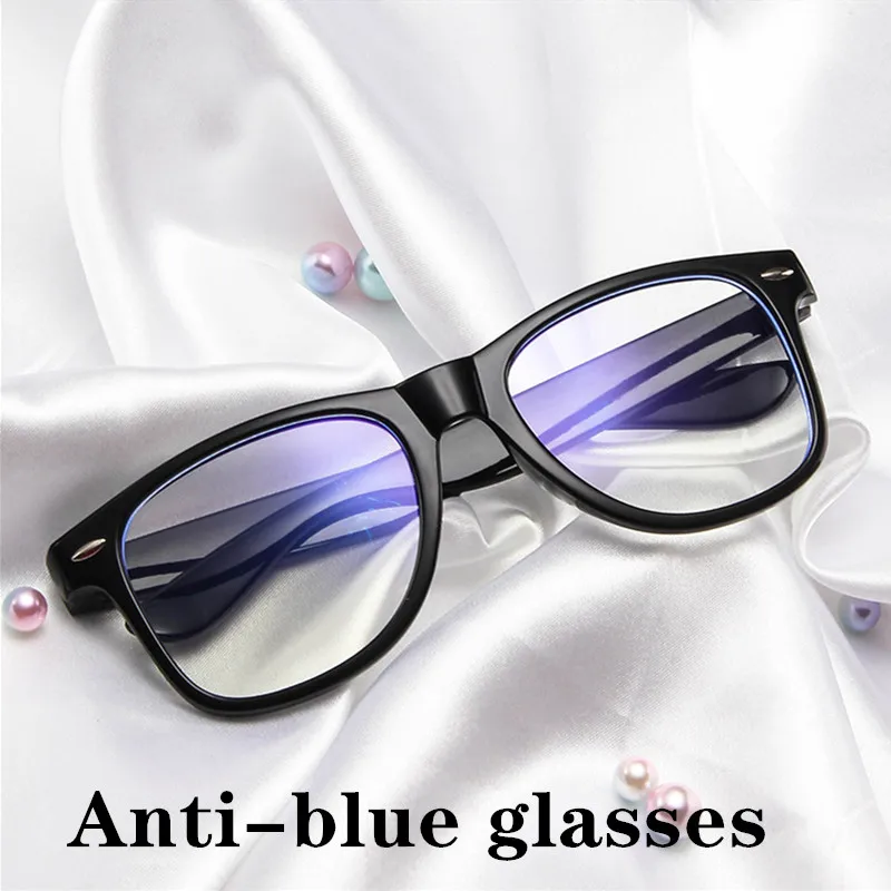 Metal Round Frame Print Glasses Women Computer radiation protection Eyewear Metal Unisex Anti Blue Light Glasses Men Optical