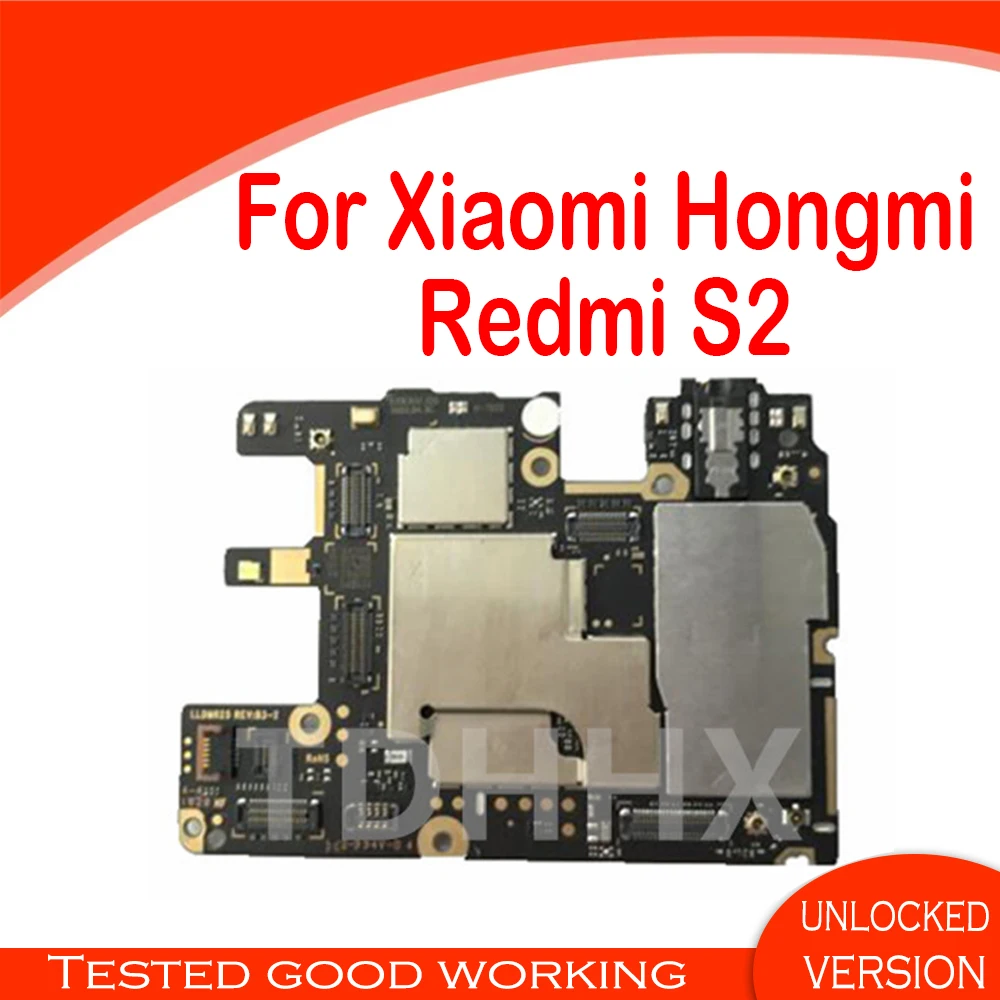 Разблокирована для Xiaomi Hongmi Redmi S2 материнская плата логическая 32 Гб 64 ОС Android с