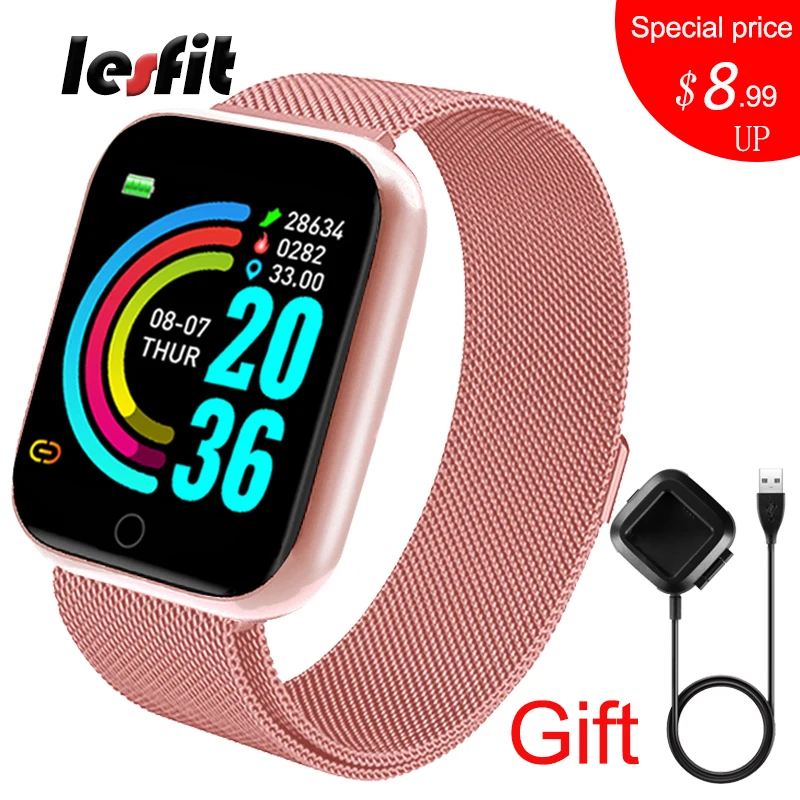 pink smartwatch for android