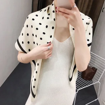 

NEW Women Fashion Scarf 90 x 90cm Scarf Ladies Square Silks Scarves Shawl for Spring Autumn Vintage Style