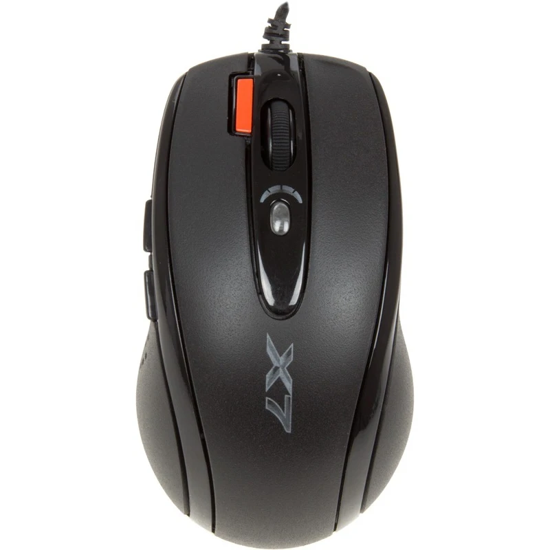 Мышь A4 X-710BK, проводная, USB, черный