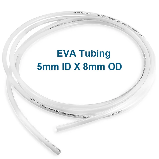 3M Tube Hose Beer Gas Line,Homebrew Double Wall EVA Tubing ID 5mm OD 8mm Beer Pipe Hose Smoothly Inner Barrier Less foam produce 1