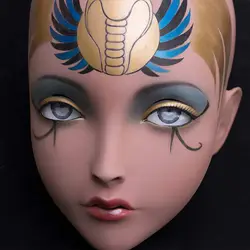(LiLi Mask-04) милая девушка Смола половина головы настроить Косплей Японская ролевая игра Аниме Силиконовые кигуруми маска Трансвестит кукла