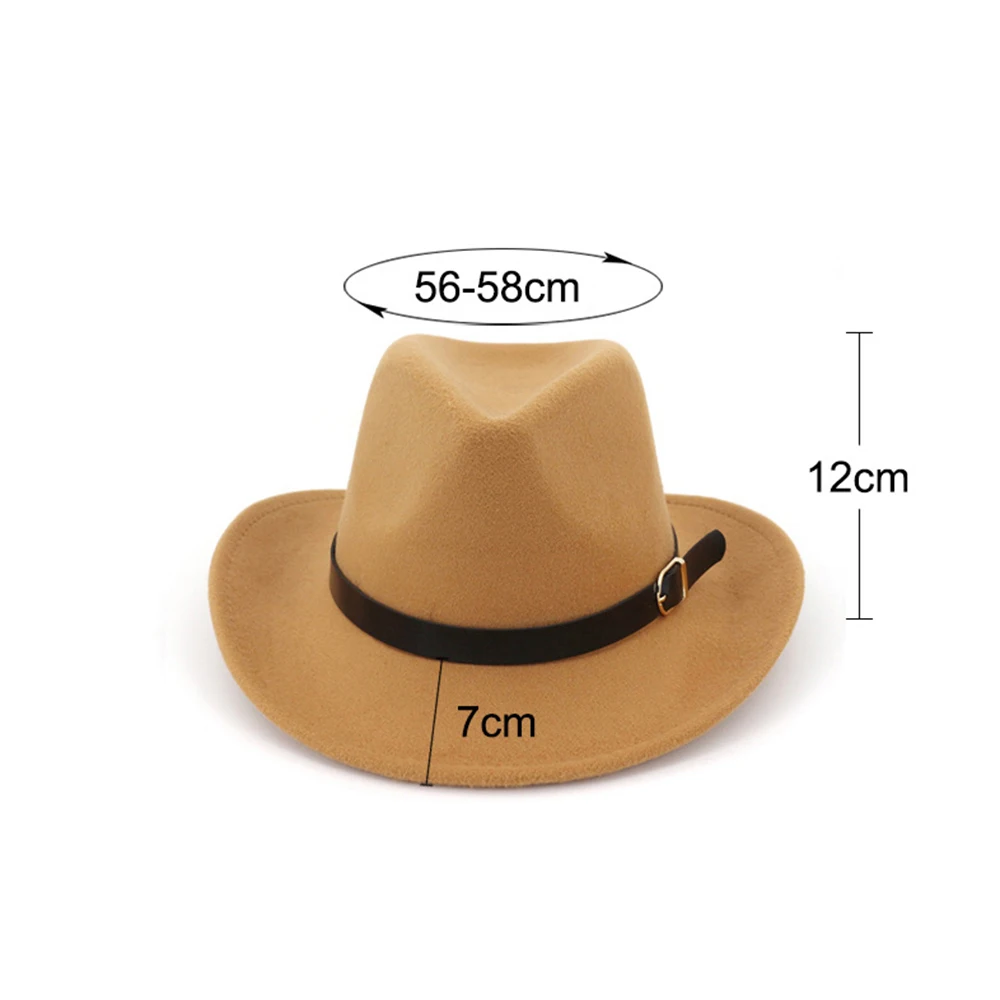 Унисекс для женщин и мужчин западная ковбойская шляпа с кожаным поясом Женская Ковбойская шляпа Уличная Повседневная джазовая шляпа