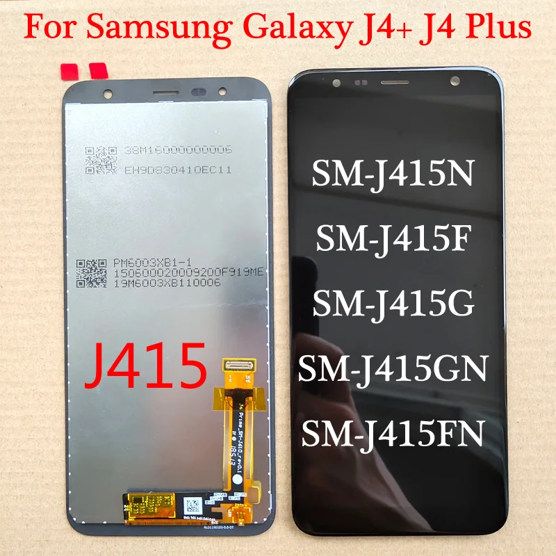 Оригинальный 6 0 дюймов для Samsung J4 + / плюс 2018 J415 SM-J415N SM-J415F SM-J415G ЖК-дисплей сенсорный