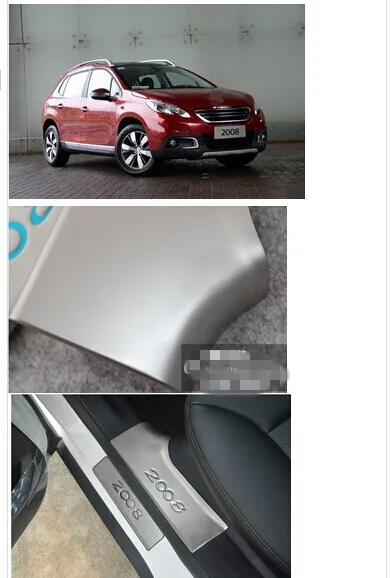 Автомобильный стиль высокое качество межкомнатные скребки из нержавеющей стали двери и окна /2008 4 шт порога