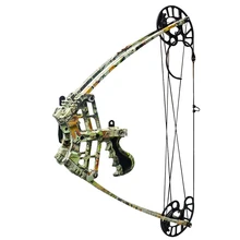 50lbs poderoso mini arco composto triângulo de tiro com arco esquerdo destro para a caça pesca arcos