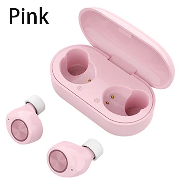 pink TW60 Bluetooth 5,0 наушники беспроводные наушники Мини Гарнитуры Стерео спортивные наушники audifonos para celular Elair PK i30 i60 TWS - Цвет: pink
