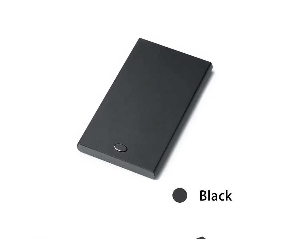 DIENQI Rfid держатель для карт тонкий мужской кошелек металлический Magicl тонкий кошелек винтажный тонкий выдвижной кошелек мужской Умный кошелек белый
