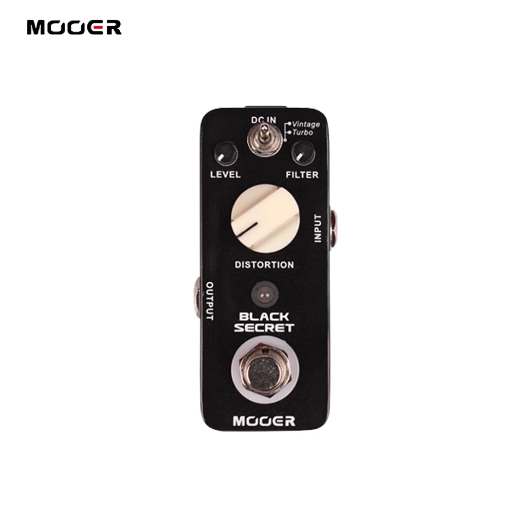 

Mooer Black Secret Micro Mini Distortion Electric Guitar Effect Pedal 2 Working Modes True Bypass Copy From Proco Rat Effect