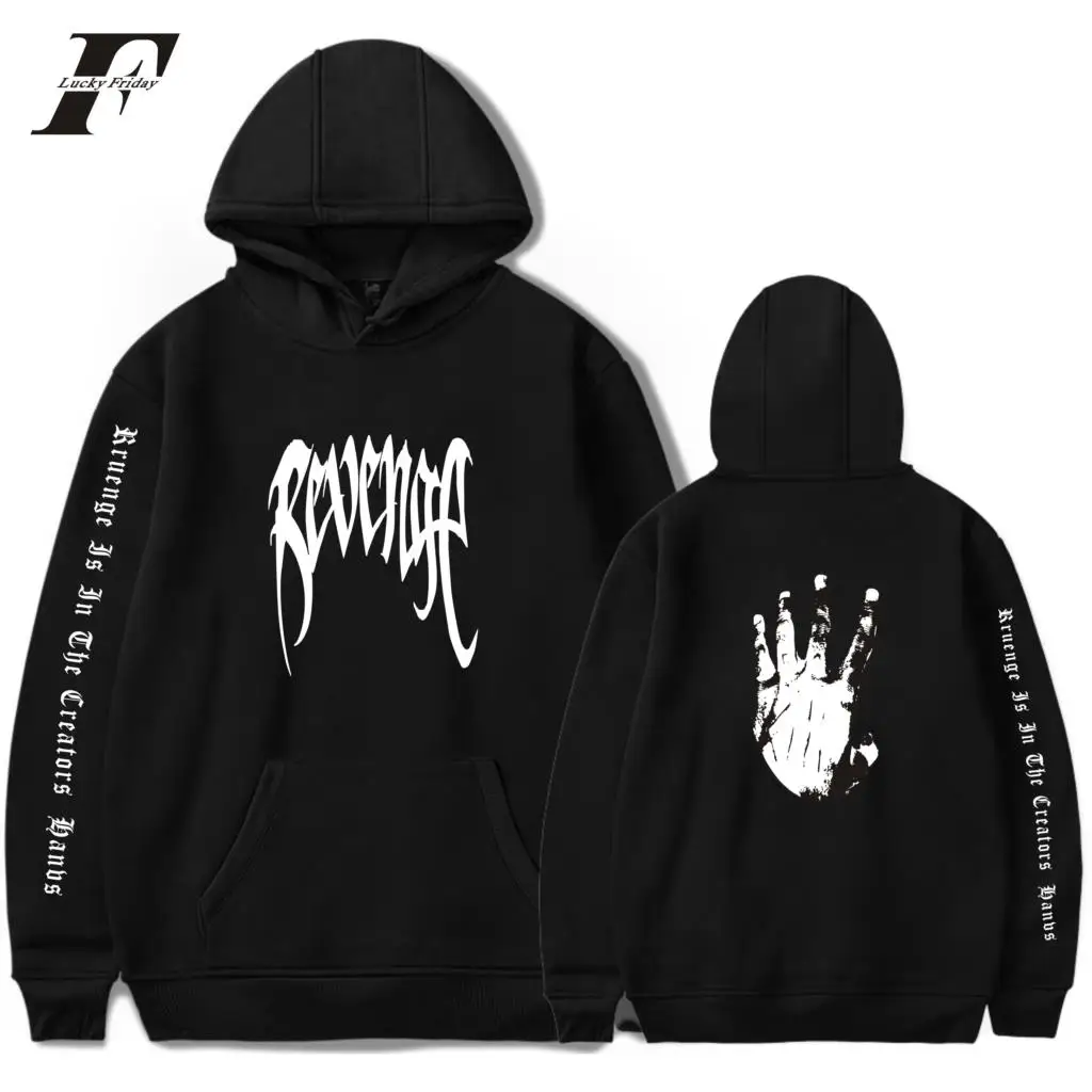 XXXTentacion Hoodies Revenge Men Women Fashion Fall/Winter Warm Sweatshirt Salute Hip Hop Rapper | Мужская одежда