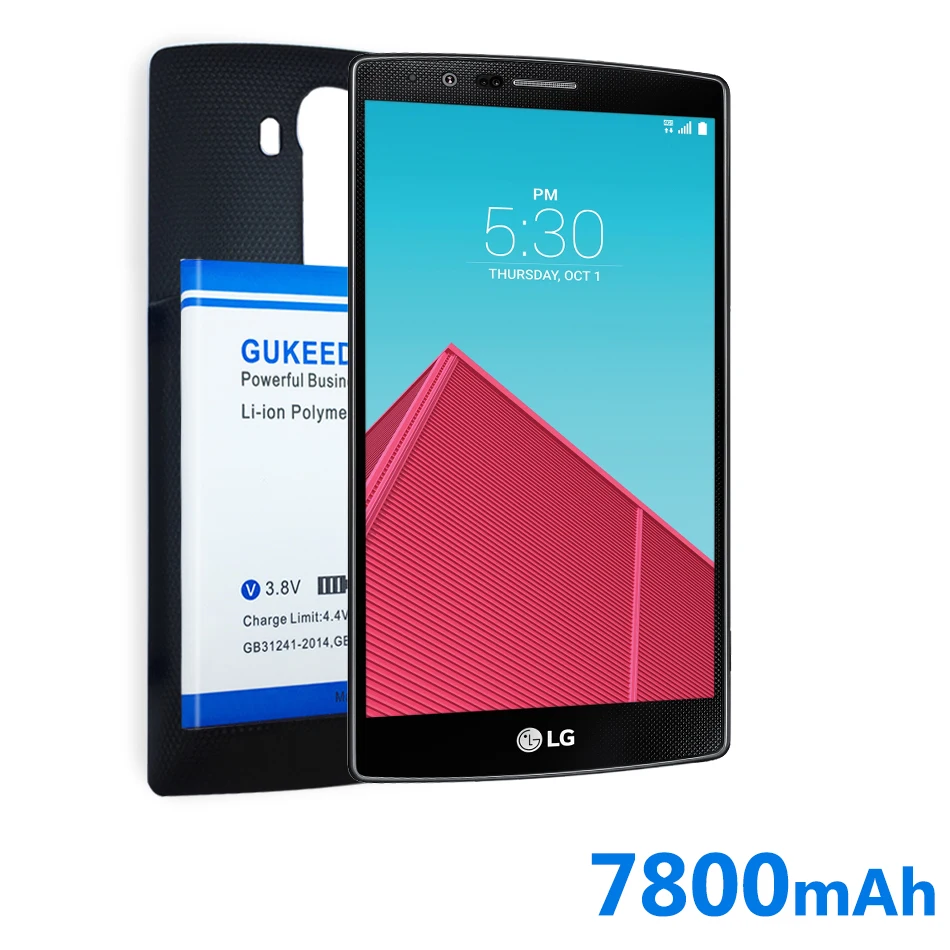 Задняя крышка+ GUKEEDIANZI BL-51YF 7800 мА/ч, Батарея для LG G4 BL-51YF H818 H819 H810 H81 запасная батарея для мобильного телефона