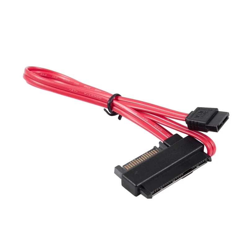 SFF-8482 SAS 29 Pin+ 15 Pin to 7 Pin SATA кабель адаптера питания красный