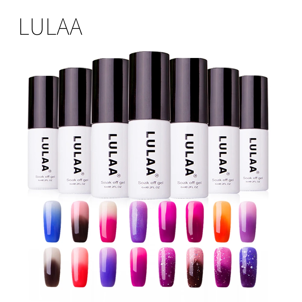 

ZK50 New Product Temperature Changing Nail Polish Color Waterproof UV Gel Manicure Primer Top Coat Glitter for All Nail Art