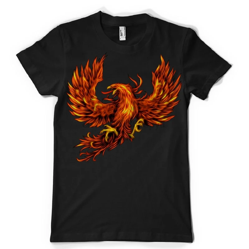 Bird fenix fire fly myphology mashup мужская женская Детская футболка dtgCool Повседневная Мужская