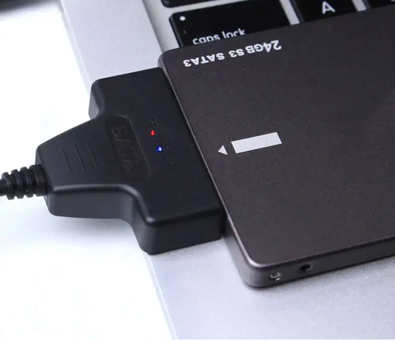 Кабель для передачи данных LEORY type-C на SATA USB-C 3,0 22p штекер на 2," кабель для конвертера жесткого диска